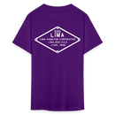 Lima Builder's Plate White Print - Unisex Classic T-Shirt - purple