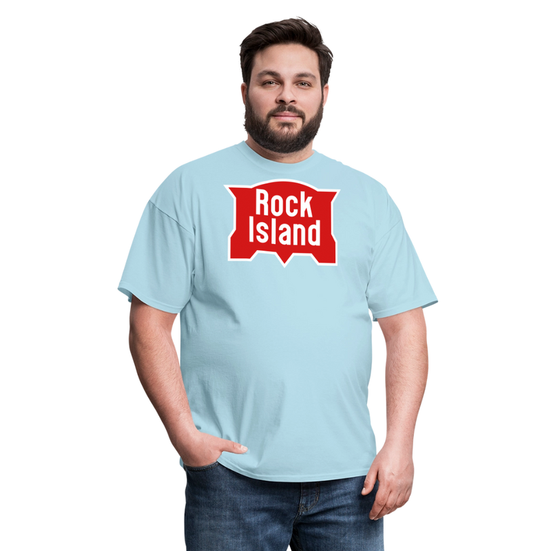 Rock Island Logo - Unisex Classic T-Shirt - powder blue