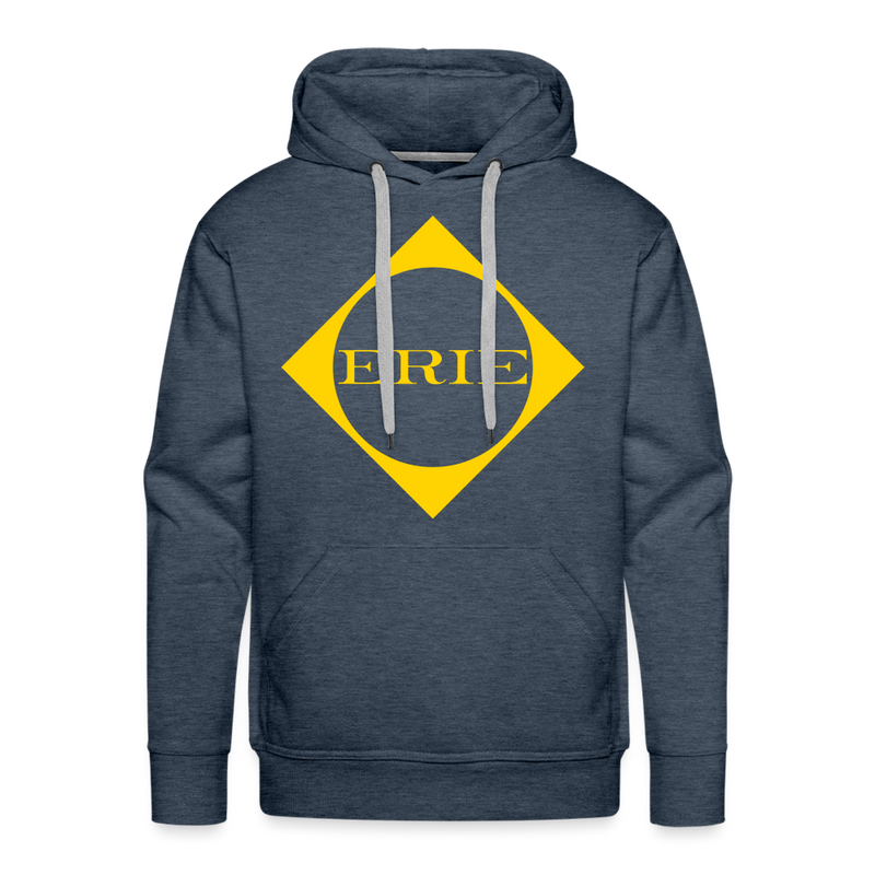 Erie Logo - Men’s Premium Hoodie - heather denim