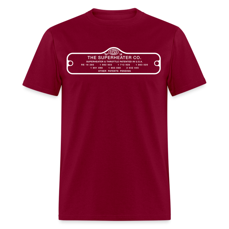 The Superheater Co Contoured - Unisex Classic T-Shirt - burgundy