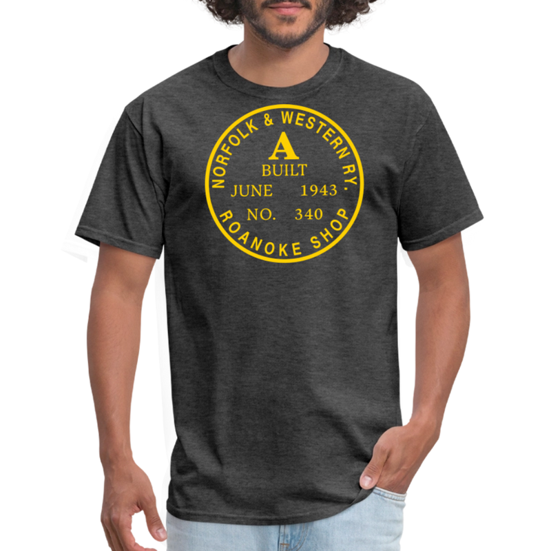 Norfolk & Western Class A Builder's Plate - Unisex Classic T-Shirt - heather black
