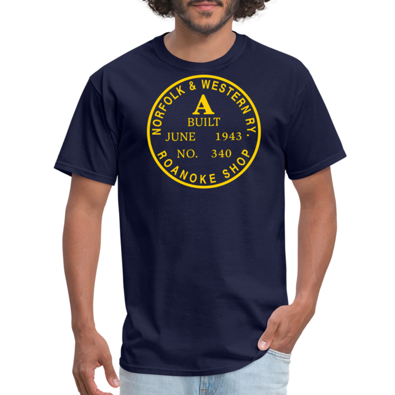 Norfolk & Western Class A Builder's Plate - Unisex Classic T-Shirt - navy