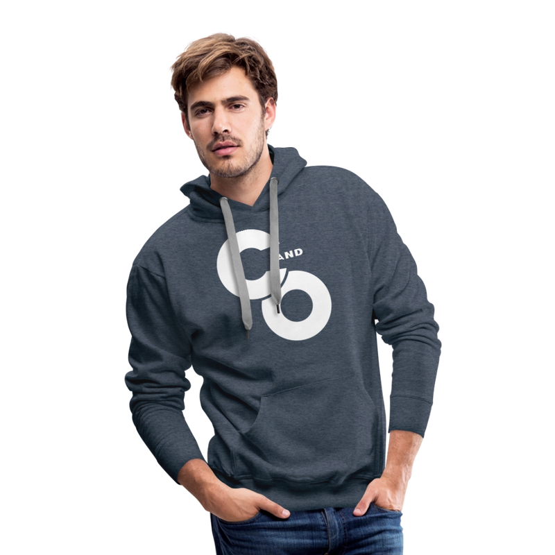 C and O Logo - Men’s Premium Hoodie - heather denim