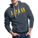Norfolk and Western 1218 - Men’s Premium Hoodie - heather denim