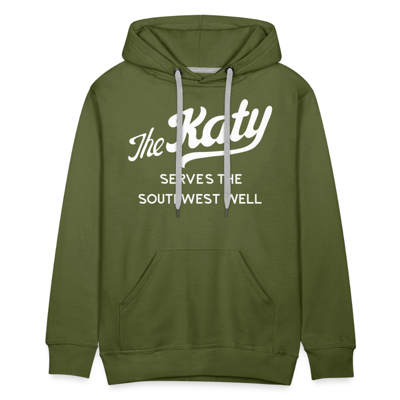 The Katy Serves the Southwest Well - Men’s Premium Hoodie - olive green