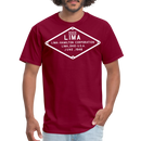 Lima Builder's Plate White Print - Unisex Classic T-Shirt - burgundy