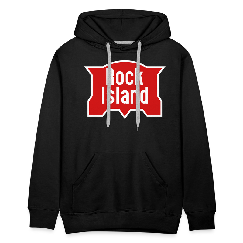 Rock Island Logo - Men’s Premium Hoodie - black