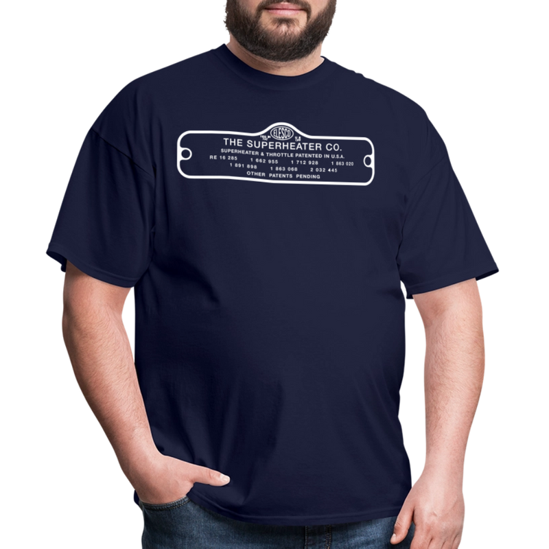 The Superheater Co Contoured - Unisex Classic T-Shirt - navy