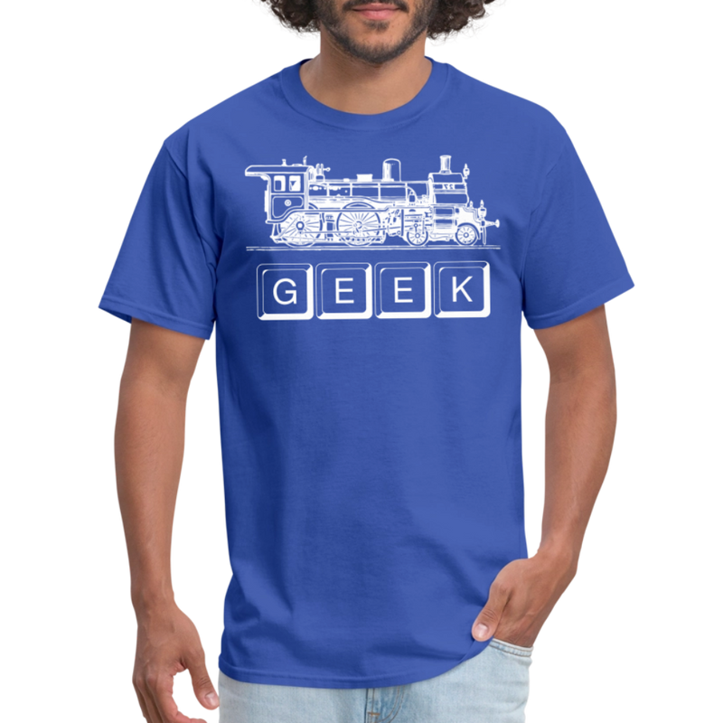 Train Geek - Unisex Classic T-Shirt - royal blue