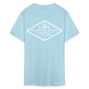 Lima Builder's Plate White Print - Unisex Classic T-Shirt - powder blue