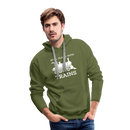 Still Plays With Trains - Men’s Premium Hoodie - olive green