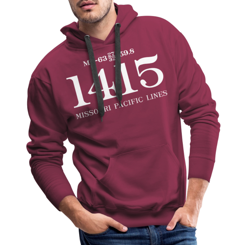 Missouri Pacific Lines Cab Info - Men’s Premium Hoodie - burgundy