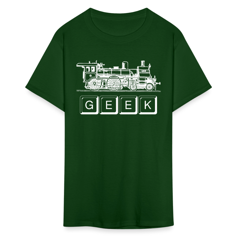 Train Geek - Unisex Classic T-Shirt - forest green