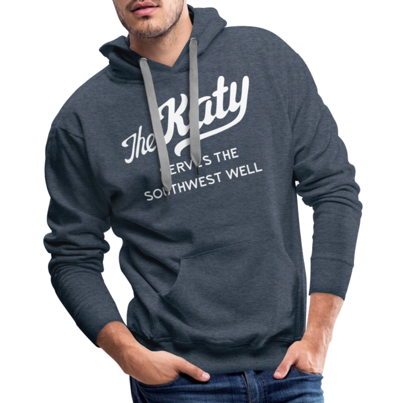 The Katy Serves the Southwest Well - Men’s Premium Hoodie - heather denim