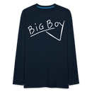 Union Pacific Big Boy Chalk Scrawl - Men's Premium Long Sleeve T-Shirt - deep navy