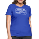 ALCO Builder's Plate - Women's T-Shirt - royal blue