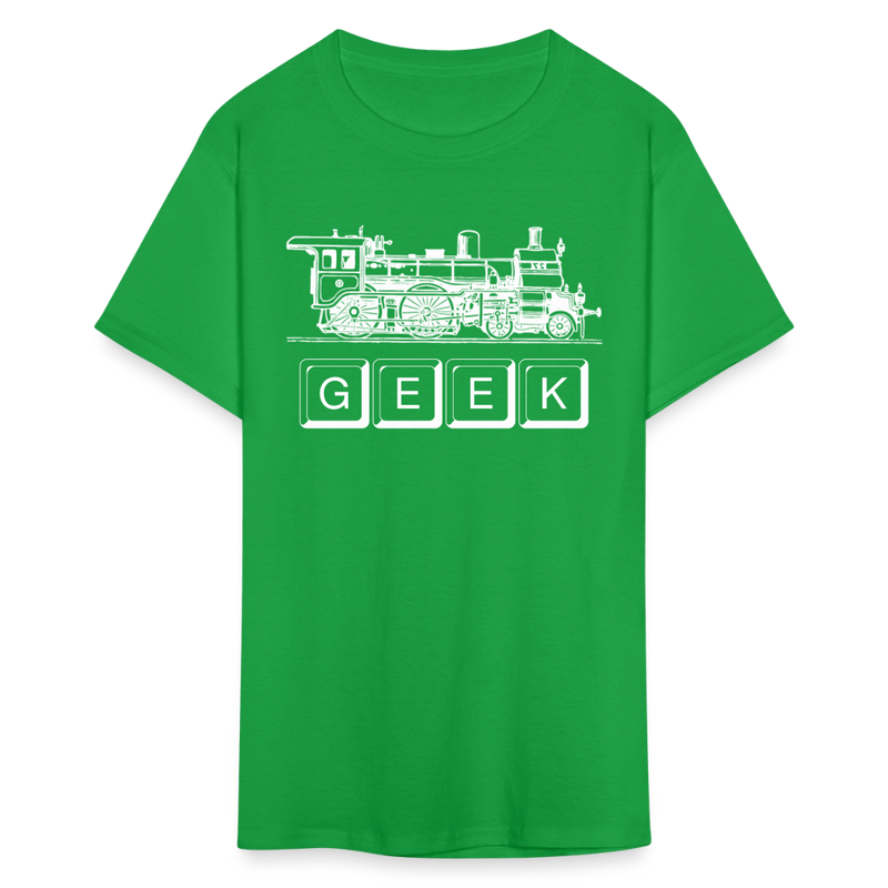 Train Geek - Unisex Classic T-Shirt - bright green