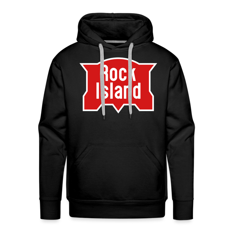 Rock Island Logo - Men’s Premium Hoodie - black