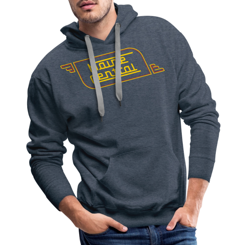 Maine Central Logo - Men’s Premium Hoodie - heather denim