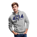 Union Pacific Big Boy 4014 Cab Info Light - Men’s Premium Hoodie - heather grey