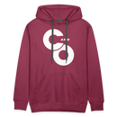 C and O Logo - Men’s Premium Hoodie - burgundy