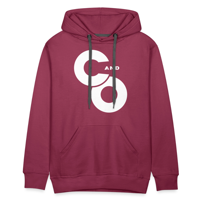 C and O Logo - Men’s Premium Hoodie - burgundy