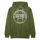 Baldwin Locomotive Works Builder's Plate - Men’s Premium Hoodie - olive green