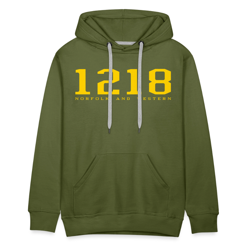 Norfolk and Western 1218 - Men’s Premium Hoodie - olive green