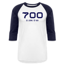 SP&S 700 Cab Info - Baseball T-Shirt - white/navy