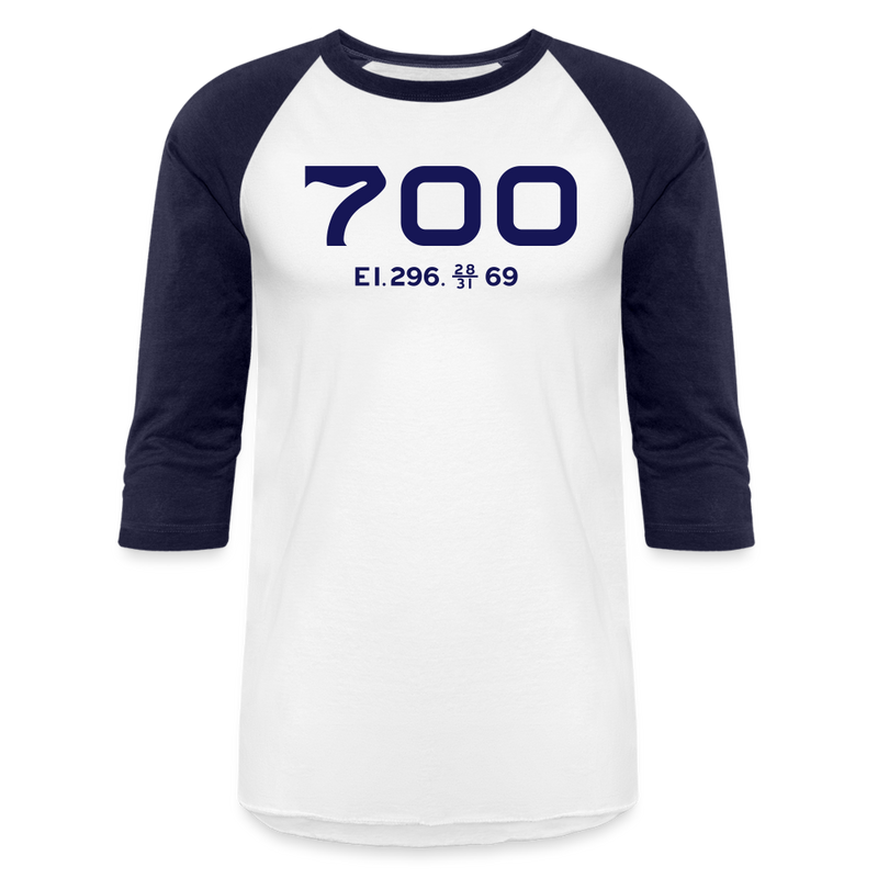 SP&S 700 Cab Info - Baseball T-Shirt - white/navy