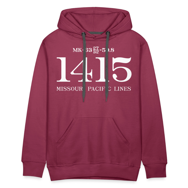 Missouri Pacific Lines Cab Info - Men’s Premium Hoodie - burgundy