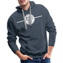 Atlantic Coast Line - Men’s Premium Hoodie - heather denim