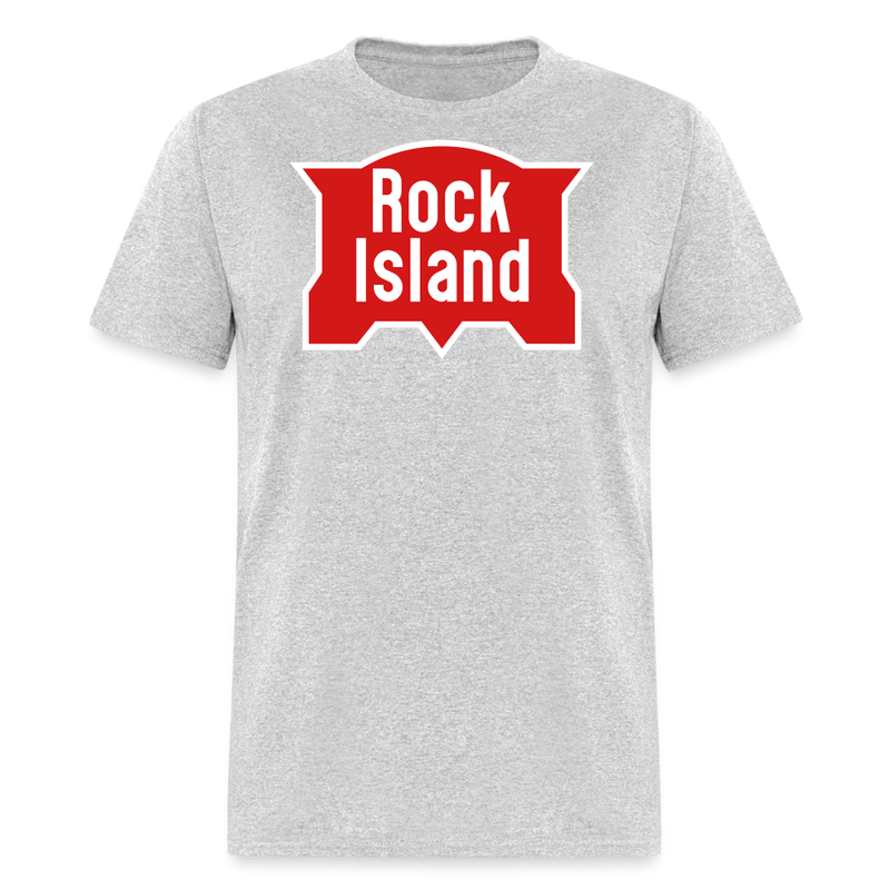 Rock Island Logo - Unisex Classic T-Shirt - heather gray