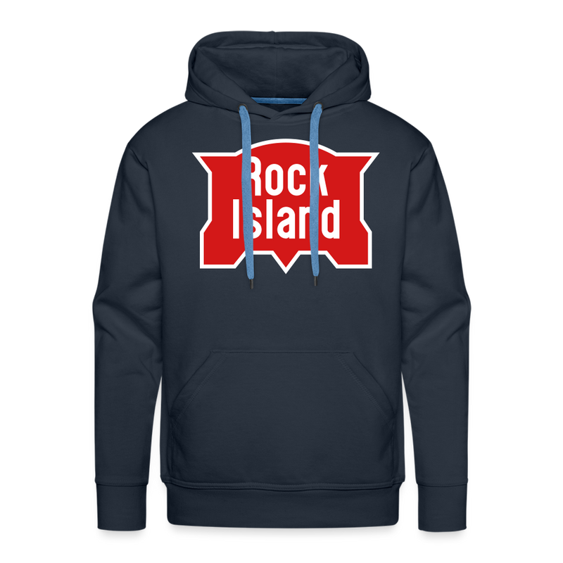 Rock Island Logo - Men’s Premium Hoodie - navy