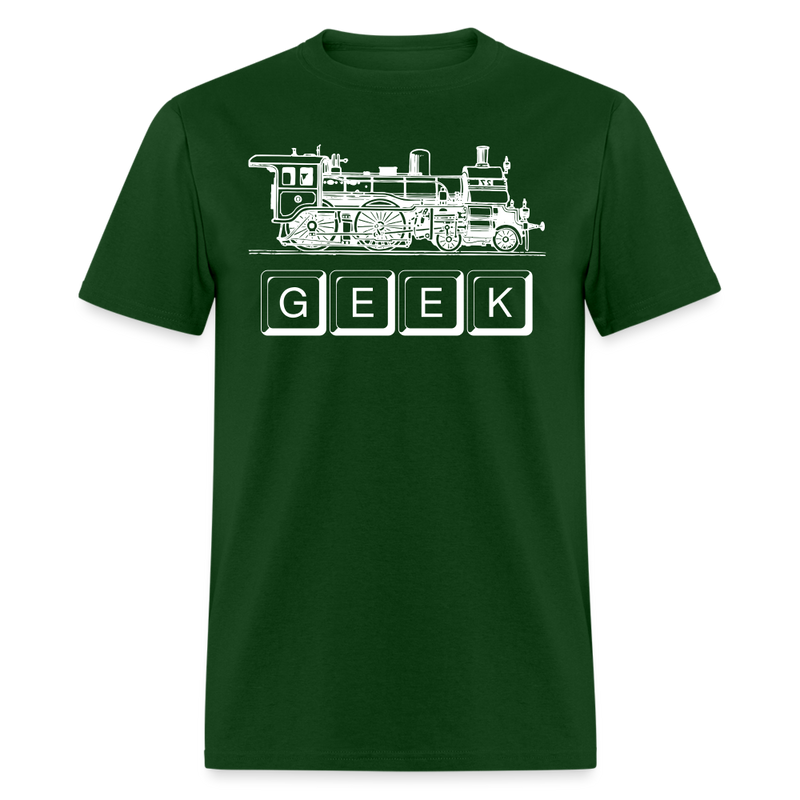 Train Geek - Unisex Classic T-Shirt - forest green