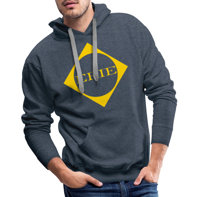 Erie Logo - Men’s Premium Hoodie - heather denim