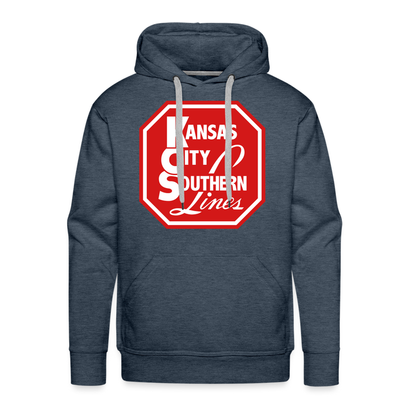 Kansas City Southern Lines - Men’s Premium Hoodie - heather denim