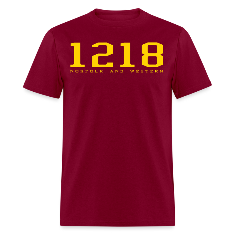 Norfolk and Western 1218 - Unisex Classic T-Shirt - burgundy