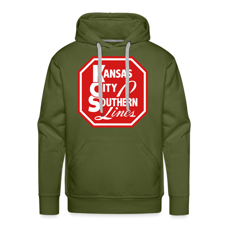 Kansas City Southern Lines - Men’s Premium Hoodie - olive green