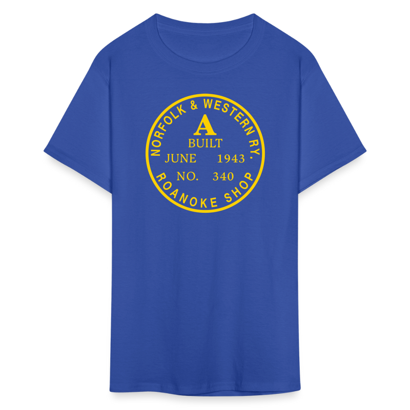 Norfolk & Western Class A Builder's Plate - Unisex Classic T-Shirt - royal blue