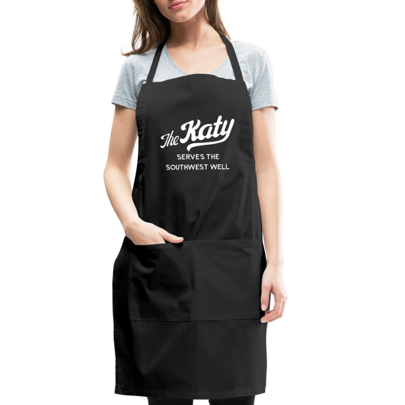 The Katy Serves the Southwest Well - Adjustable Apron - black