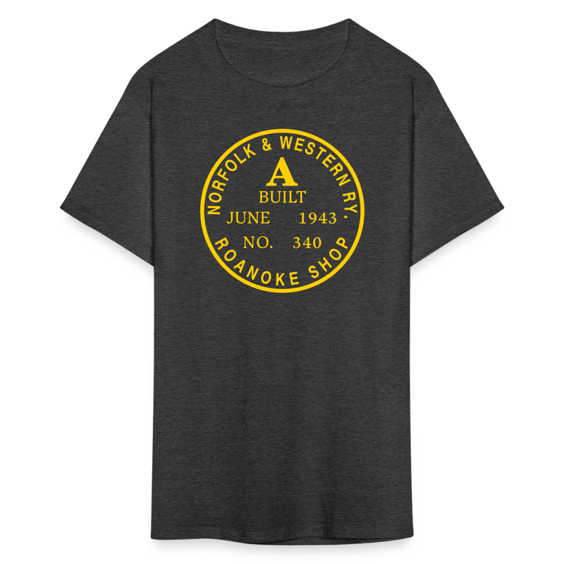 Norfolk & Western Class A Builder's Plate - Unisex Classic T-Shirt - heather black