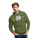 Atlantic Coast Line - Men’s Premium Hoodie - olive green
