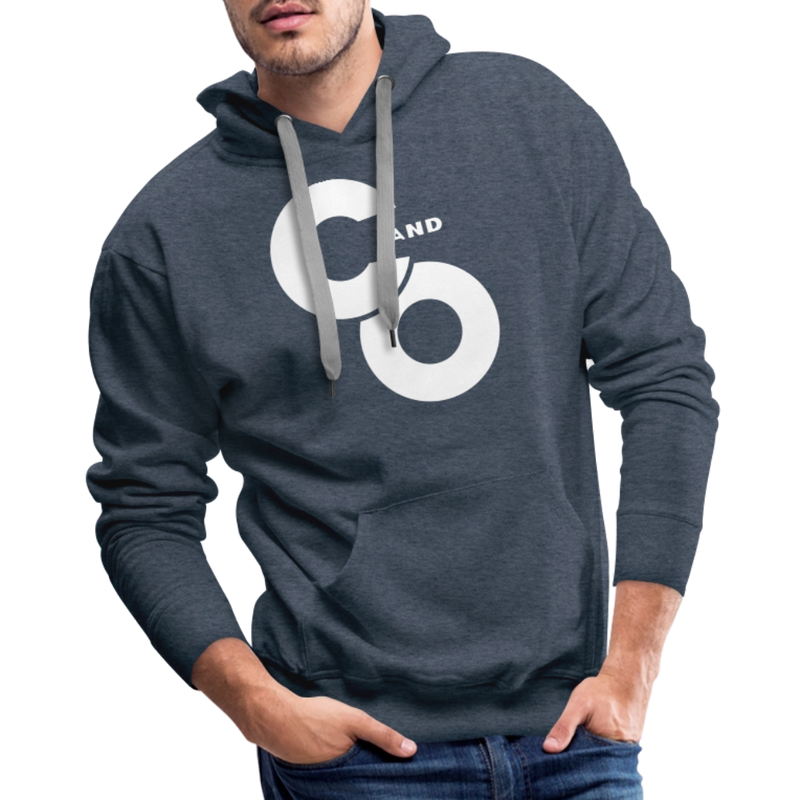 C and O Logo - Men’s Premium Hoodie - heather denim