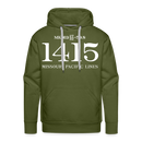 Missouri Pacific Lines Cab Info - Men’s Premium Hoodie - olive green