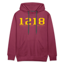 Norfolk and Western 1218 - Men’s Premium Hoodie - burgundy