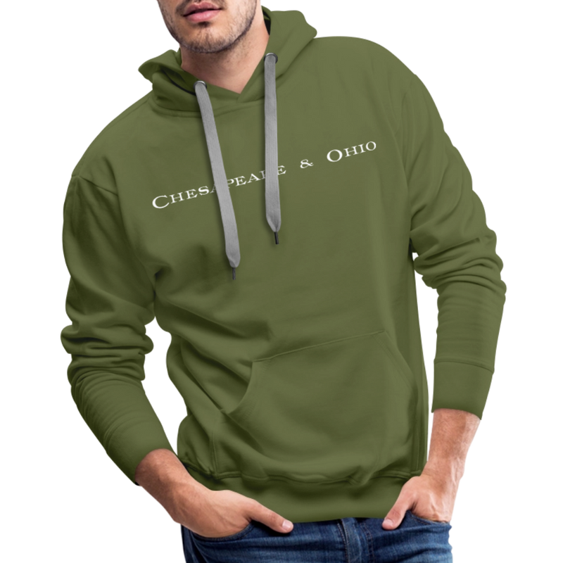 Chesapeake & Ohio - Men’s Premium Hoodie - olive green