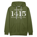 Missouri Pacific Lines Cab Info - Men’s Premium Hoodie - olive green