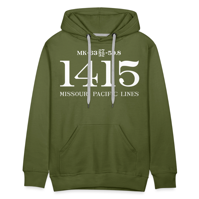 Missouri Pacific Lines Cab Info - Men’s Premium Hoodie - olive green