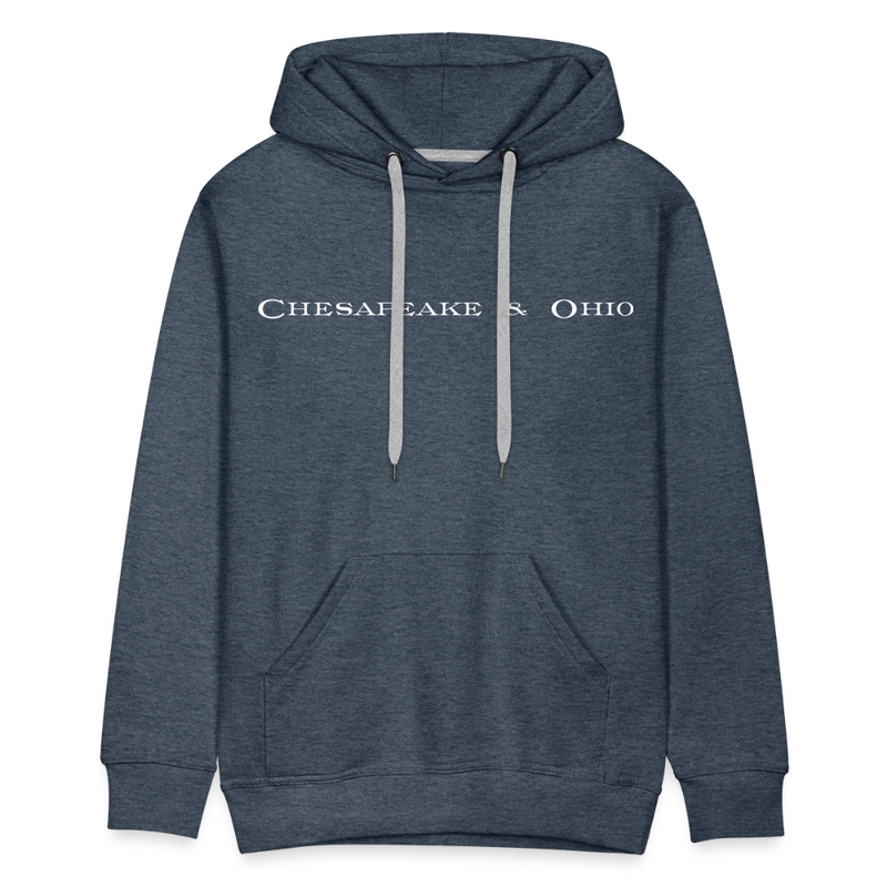 Chesapeake & Ohio - Men’s Premium Hoodie - heather denim